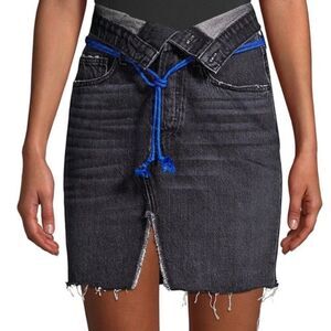Hudson Sloane fold over waist denim skirt. Size 29